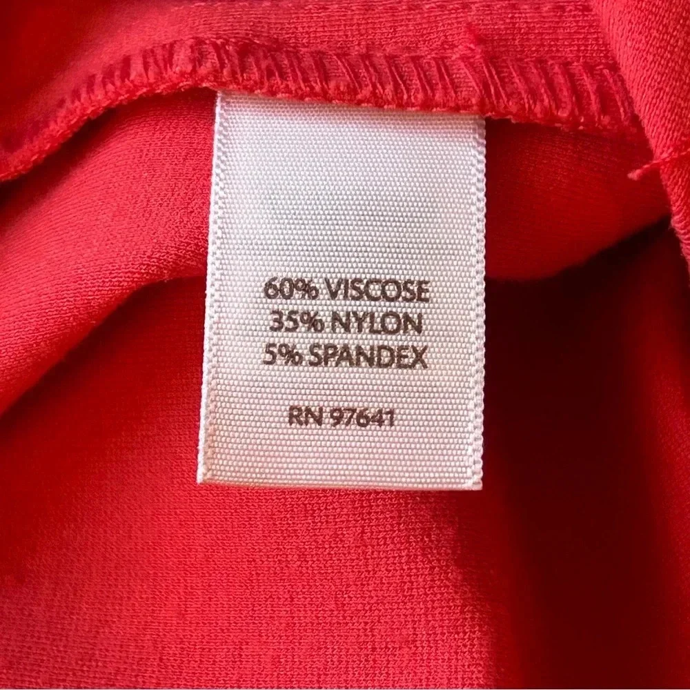 J Jill Coral Pull On Stretchy Skirt 1X Career Business Comfort Classic Church